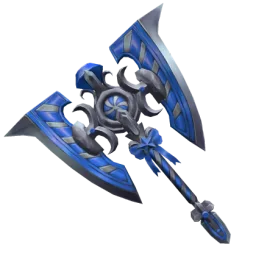 Blue Swirly Axe