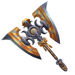 Gold Swirly Axe